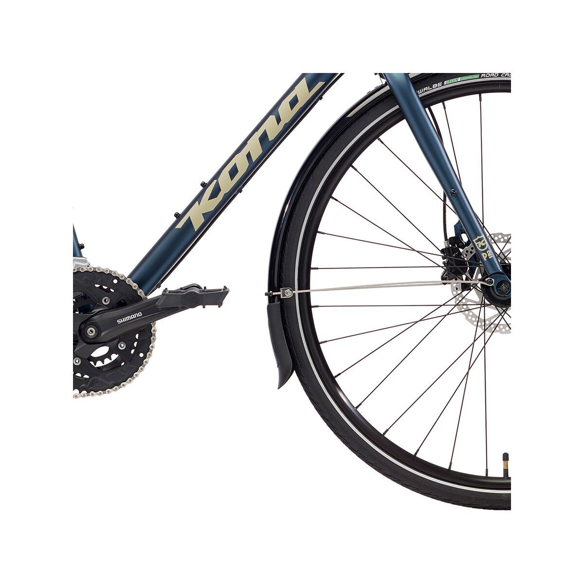 Kona Dew Deluxe 700C, matt denim blue w/ tan decals - Bild 4