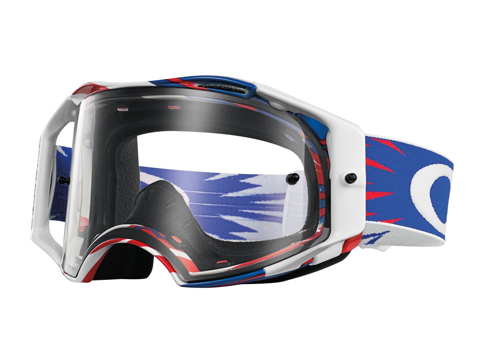 Oakley Airbrake MX, high voltage rwb/clear - Bild 1