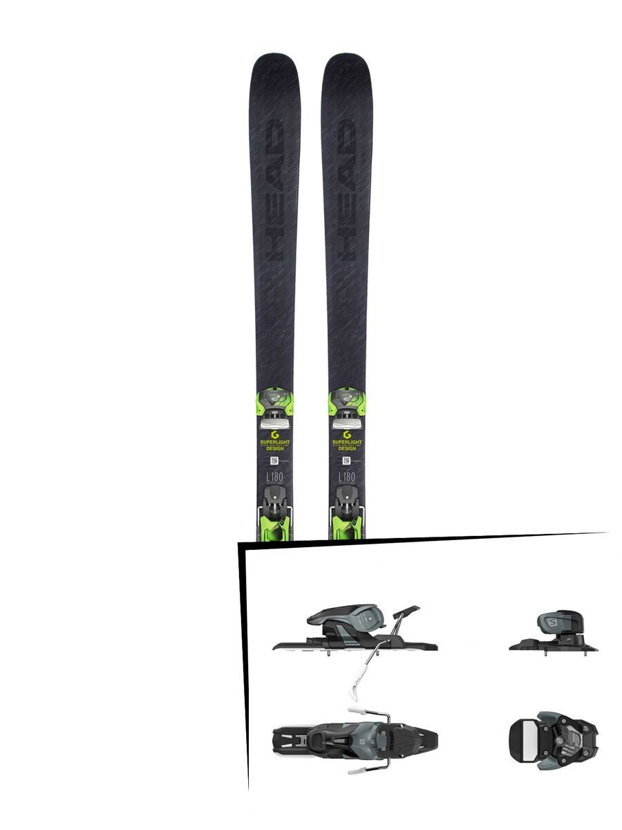 Set: Head Kore 93 2019 + Salomon Warden 11 dark grey/black - Bild 1