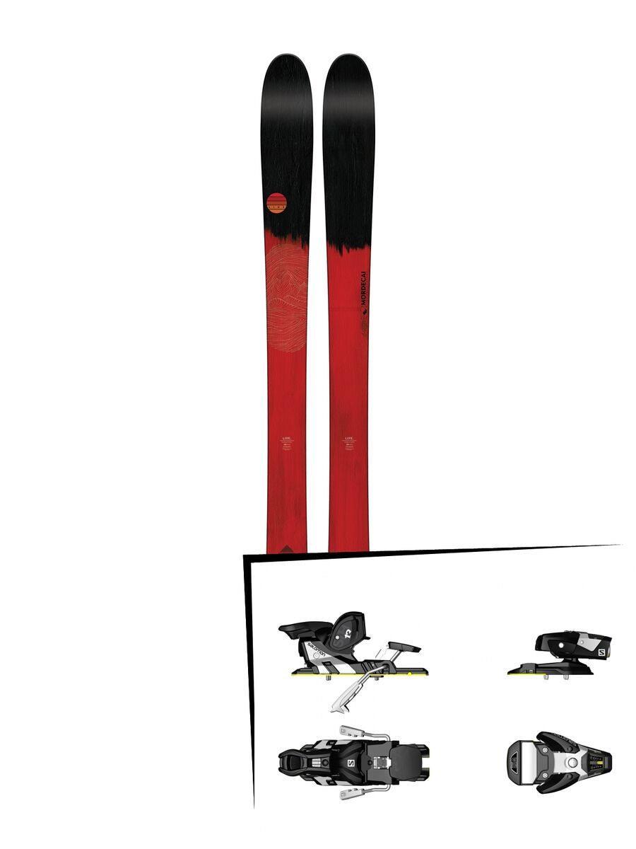 Set: Line Mordecai 2018 + Salomon STH2 WTR 13 black/white - Bild 1