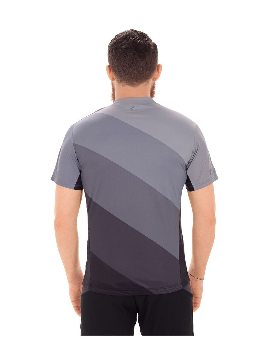 Cube Tour Trikot Full Zip kurzarm, grey pattern - Bild 3