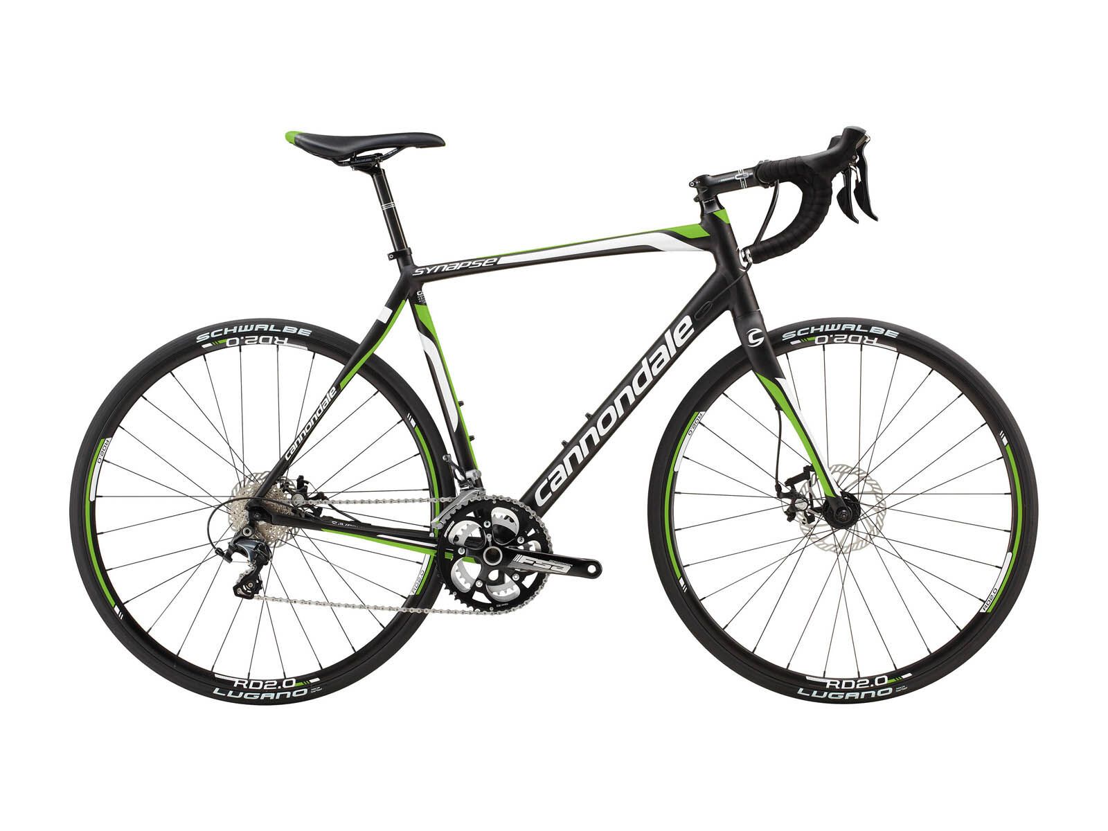 Cannondale Synapse Disc 3 Ultegra, black anodized with white/green matte - Bild 1