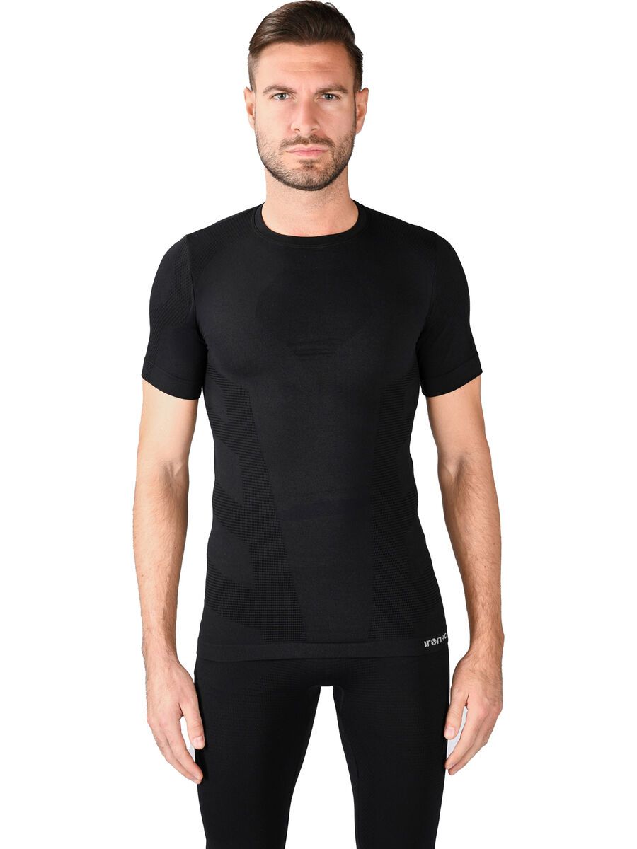 Iron-ic Techno Fleece Short-Sleeve T-Shirt Thermic - Man, black - Bild 3