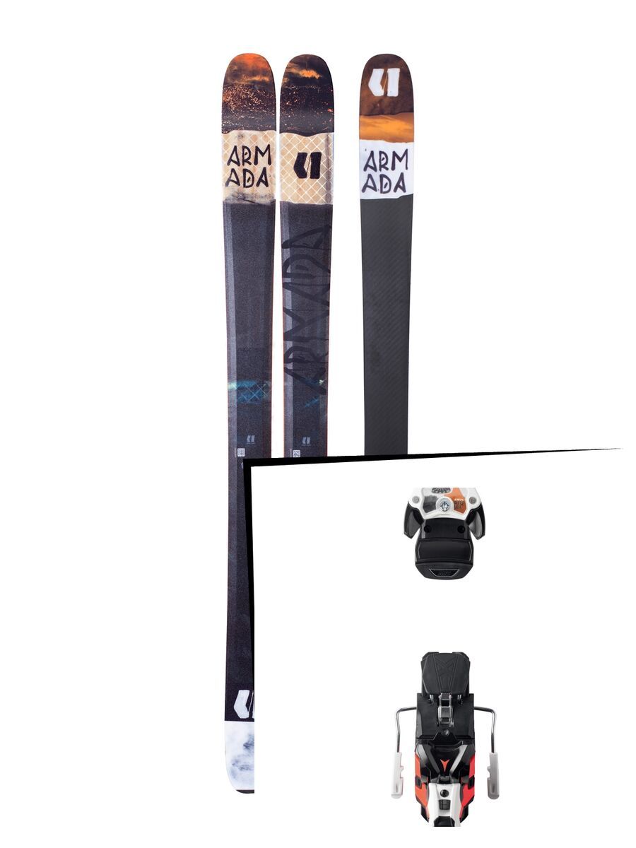 Set: Armada Tracer 108 2018 + Atomic Warden MNC 13 white/black/orange - Bild 1
