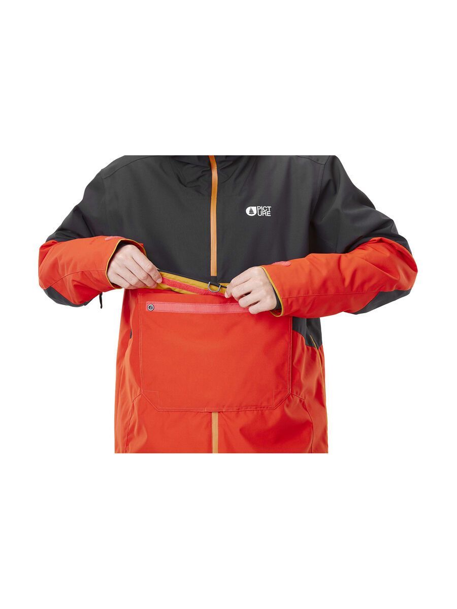 Picture Trifid Jacket, black/pumpkin red - Bild 10