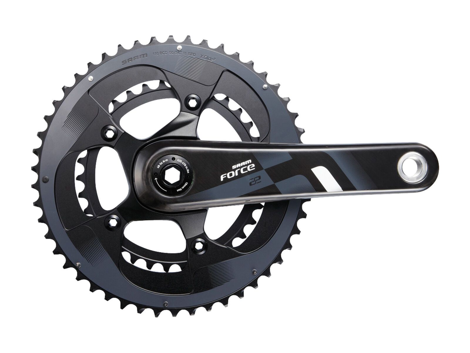 SRAM Force 22 Kurbel - BB30, 2x11, 50/34 Z, schwarz - Bild 1