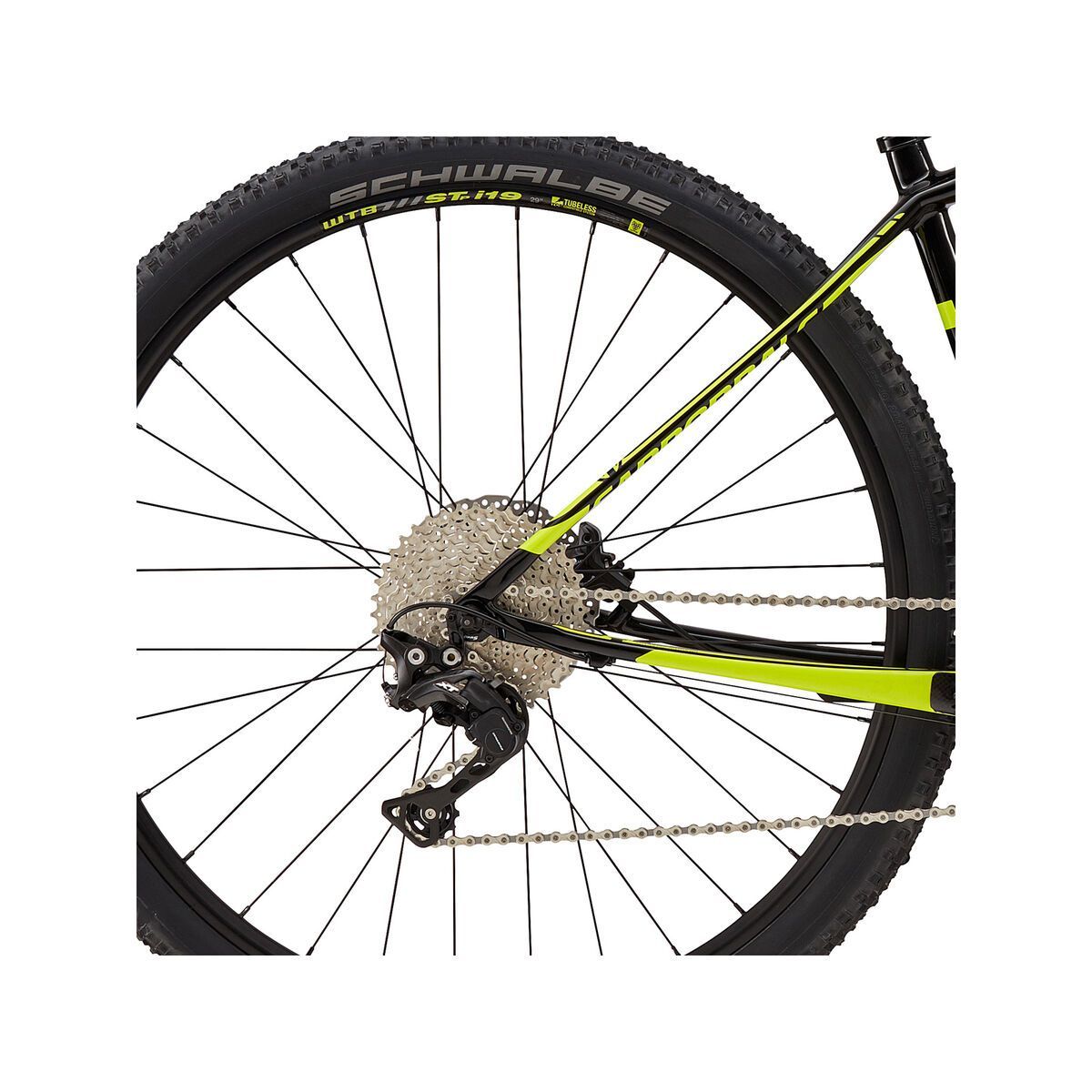 Cannondale F-Si Carbon 4 29, jet black w/ neon spring, gloss - BLK - Bild 4