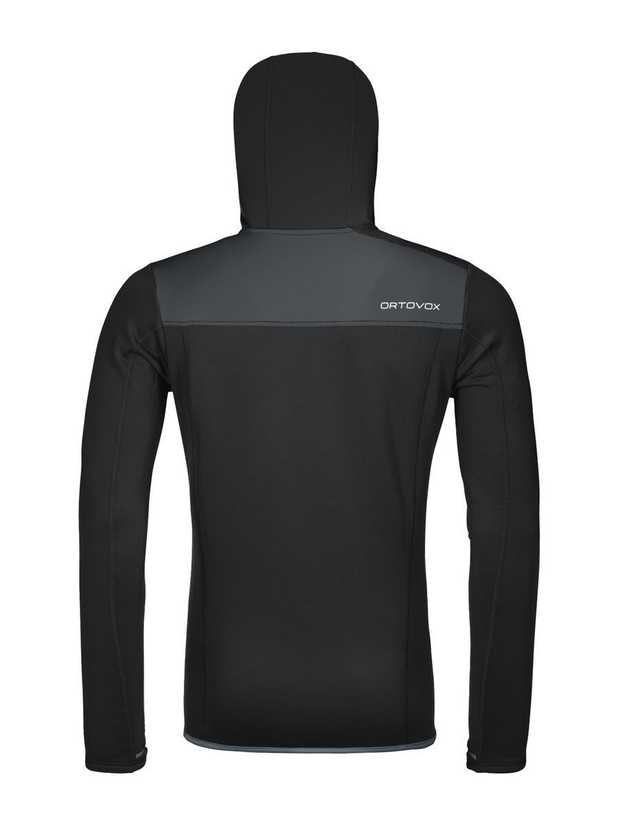 Ortovox Merino Fleece Hoody M, black raven - Bild 2