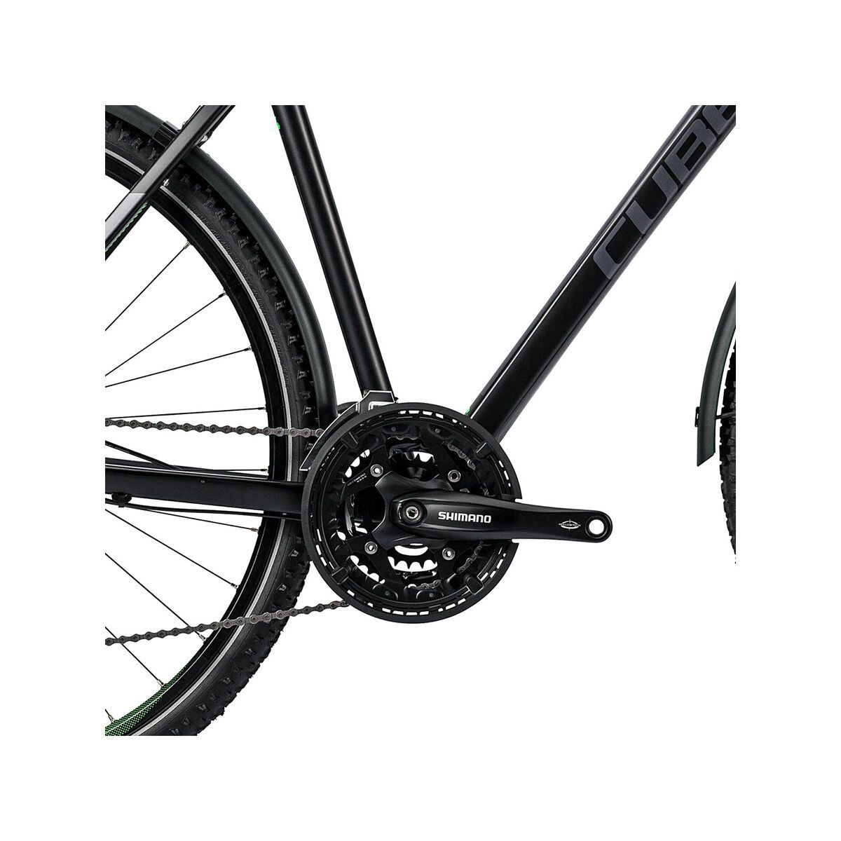 Cube Nature Allroad, black flashgreen grey - Bild 3