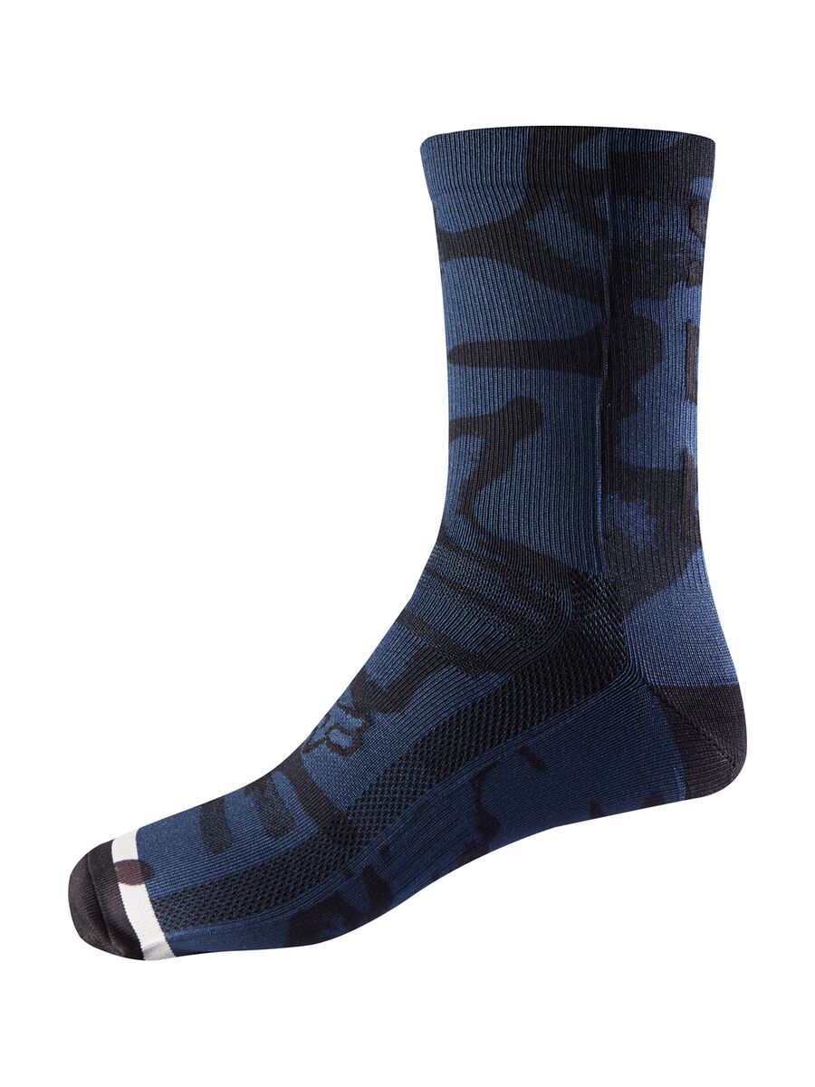 Fox 8 Print Trail Sock, navy/grey - Bild 1