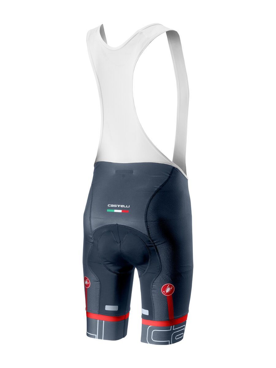 Castelli Volo Bibshort, dark/steel blue/red - Bild 2