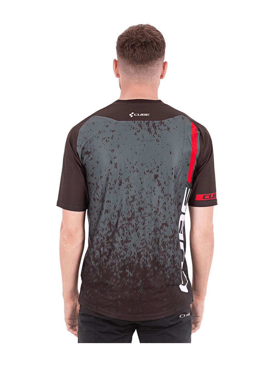 Cube Edge Rundhalstrikot kurzarm, green´n´red - Bild 3