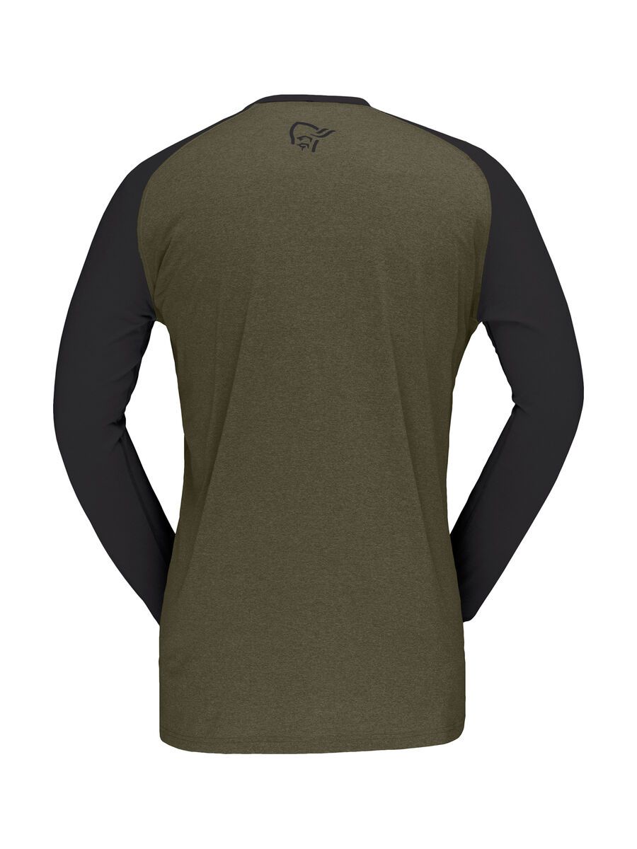 Norrona fjørå equaliser lightweight Long sleeve M's, olive night - Bild 2