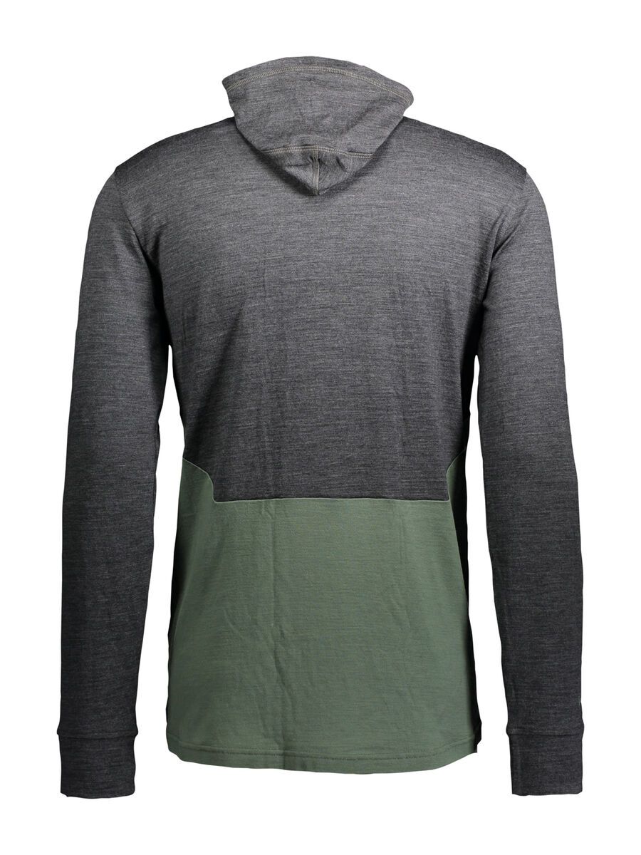 Scott Defined Merino L/SL Men's Hoody, dark grey melange/frost green - Bild 3