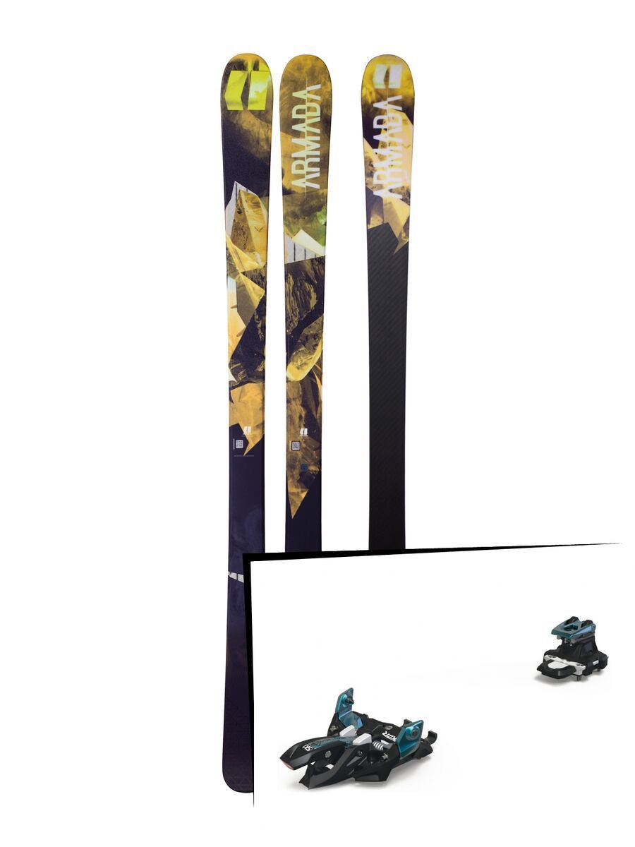 Set: Armada Invictus 89 Ti 2018 + Marker Alpinist 9 black/turquoise - Bild 1