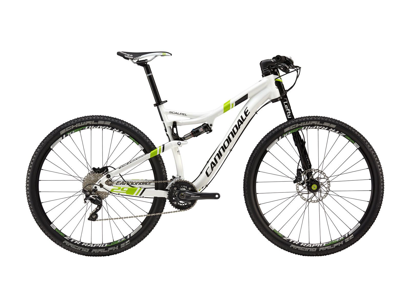 Cannondale Scalpel 29 4 magnesium white with berzerker green jet black BIKER BOARDER.DE