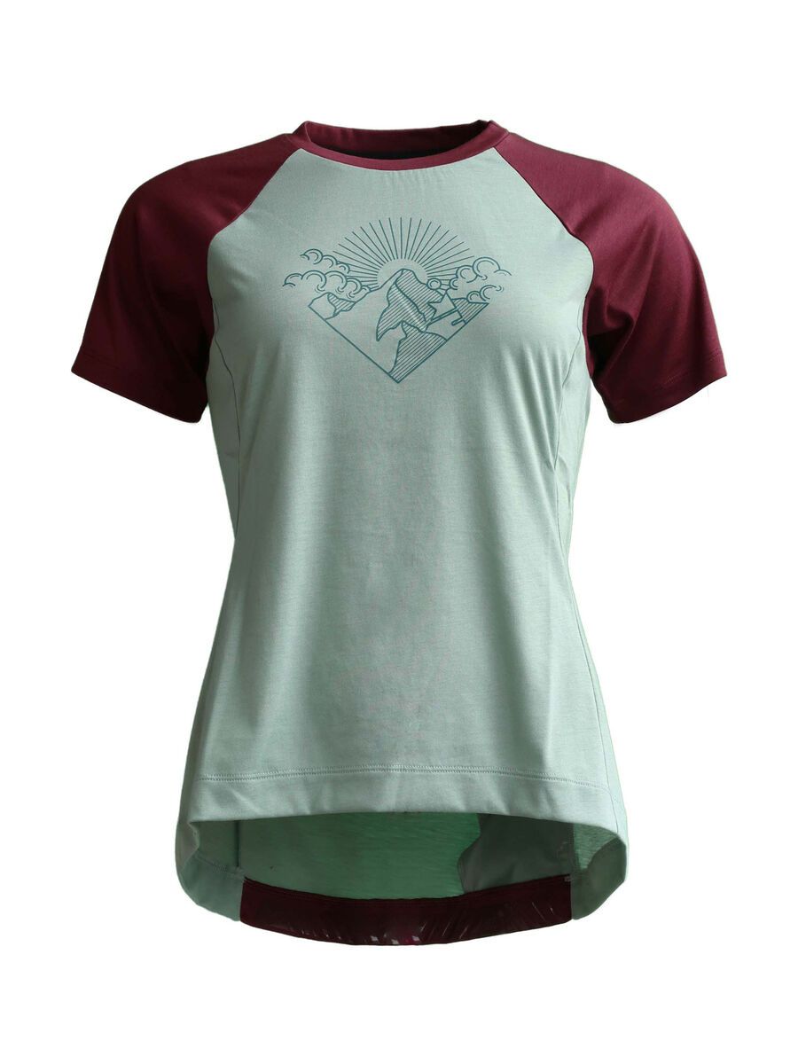 Zimtstern PureFlowz Shirt SS Wmns, granite green/windsor wine - Bild 1