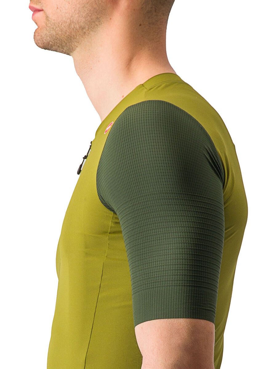 Castelli Premio Black Jersey, avocado green/deep green - Bild 4