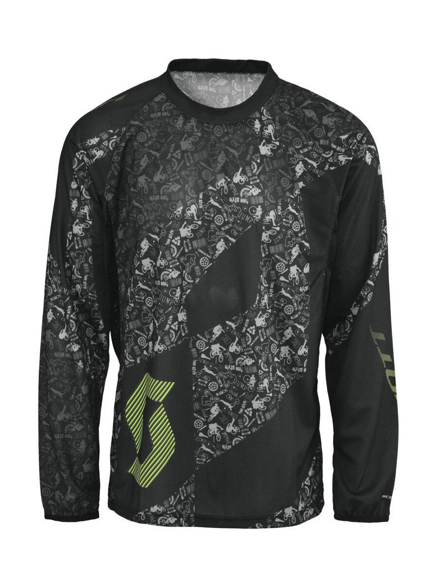 Scott Shirt FS l/sl, black/green - Bild 1