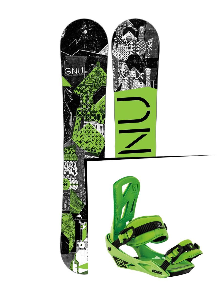 Set: Gnu Carbon Credit 2017 + Nitro Staxx (1459548S) - Bild 1