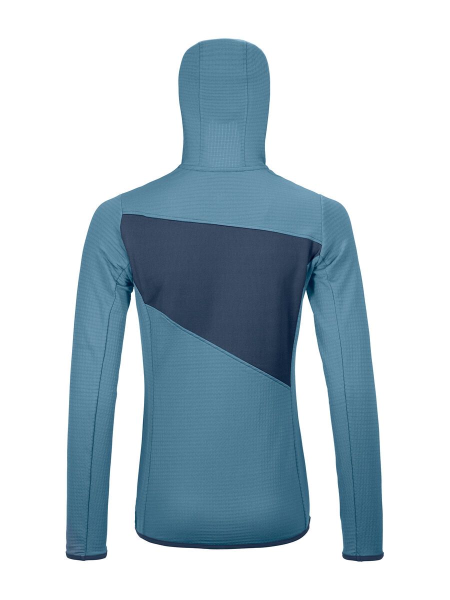 Ortovox Merino Fleece Grid Hoody W, light blue - Bild 2