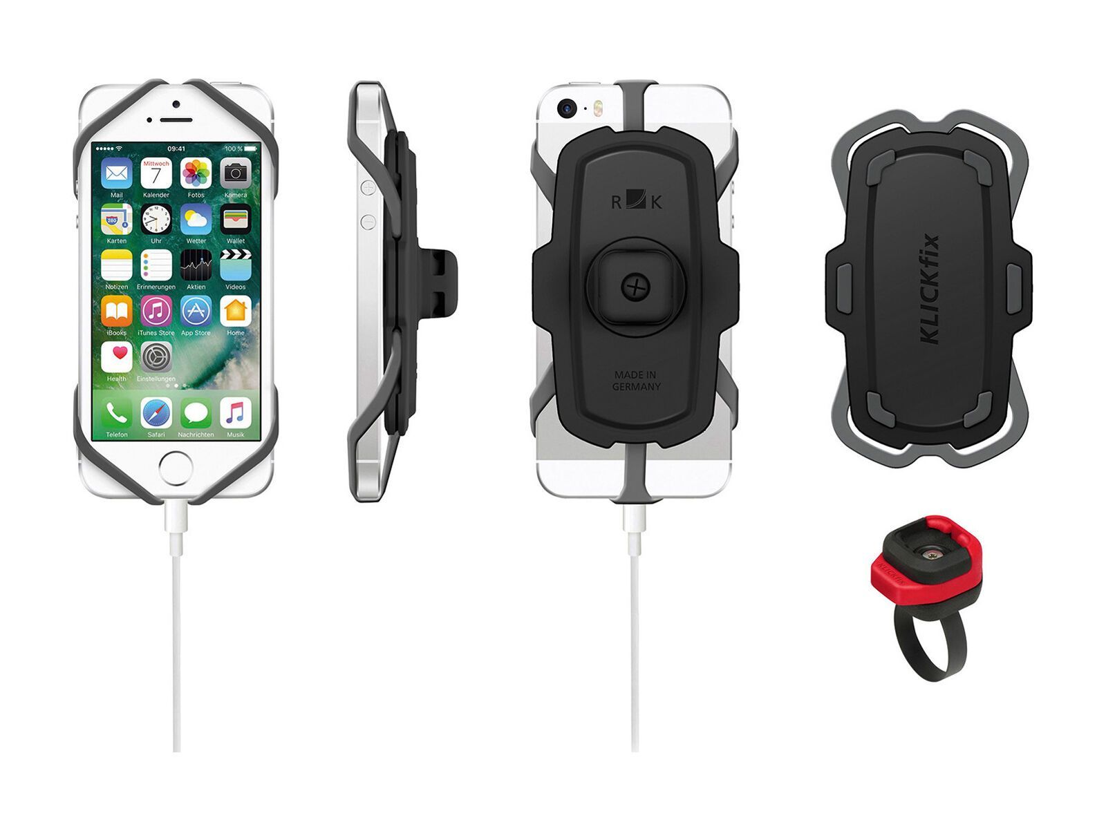 Klickfix PhonePad inkl. Quad Mini Adapter, schwarz - Bild 3