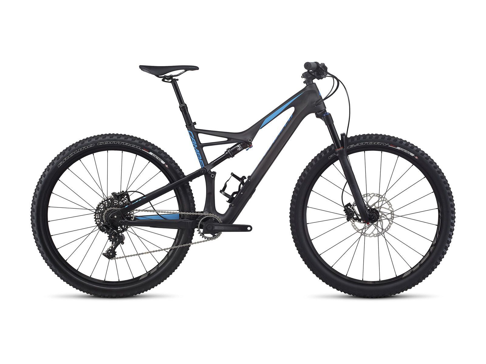Specialized Camber FSR Comp Carbon 29, satin carbon/neon blue - Bild 1