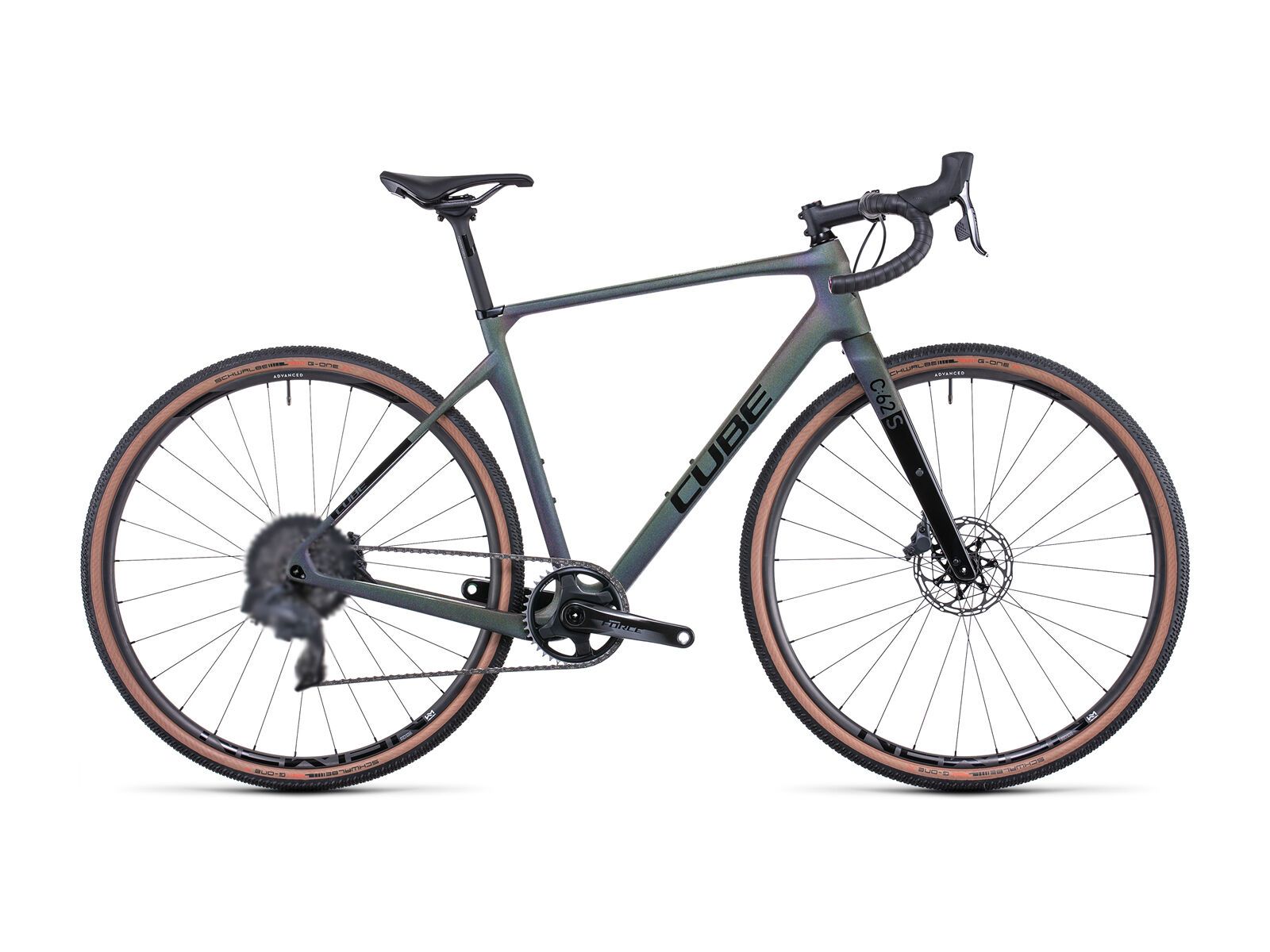 Cube Nuroad C:62 SLT, flatprizmblack´n´black - Bild 1