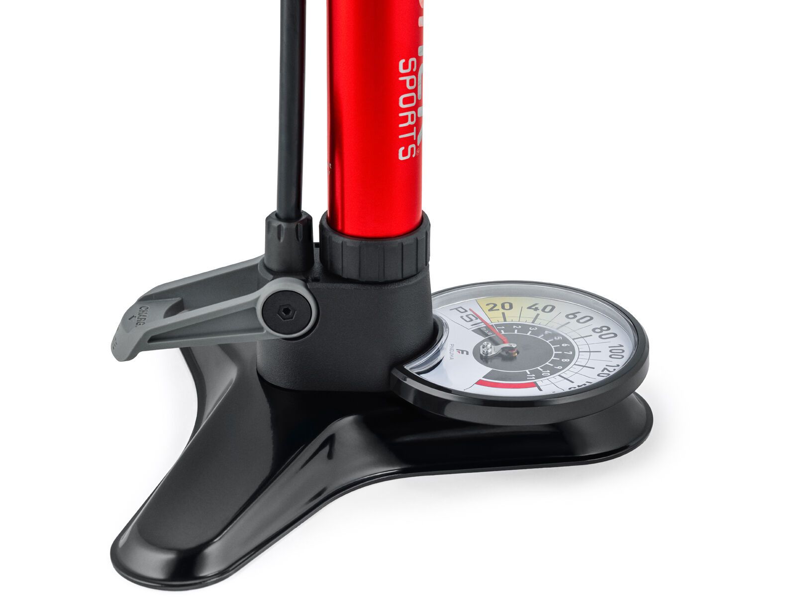 Feedback Sports Pneuma CC Floor Pump, red - Bild 4