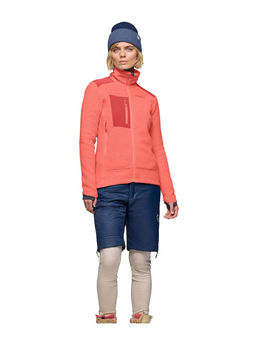 Norrona trollveggen warm3 Jacket W's, deep sea coral/baked apple - Bild 4
