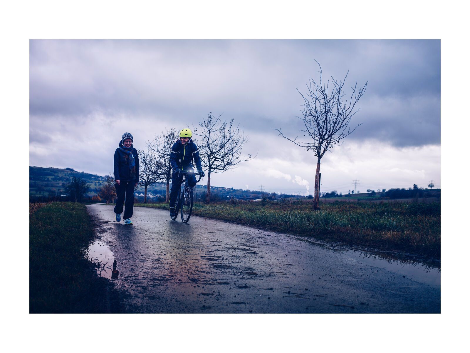 dirtlej CommuteSuit Road Edition, navyblau/lime - Bild 8