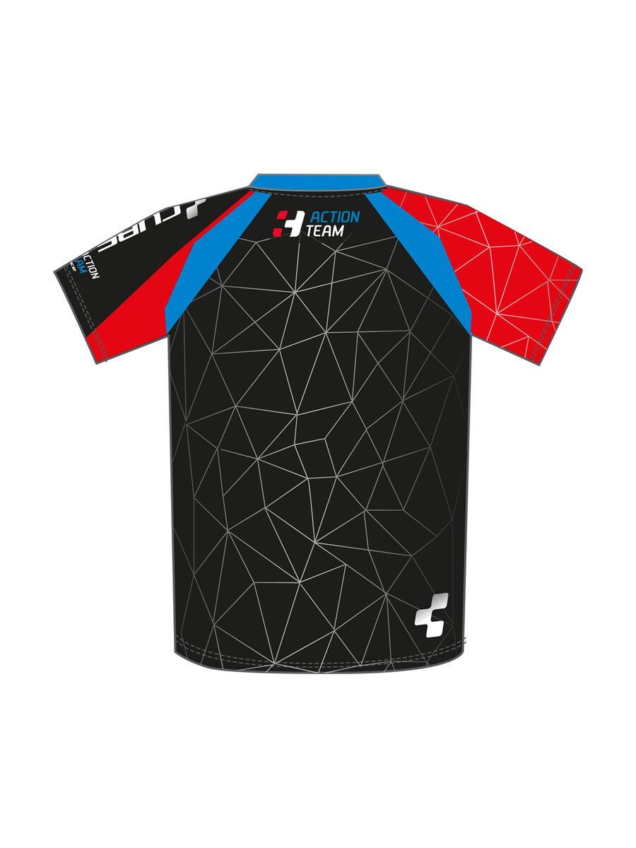 Cube Action Rundhalstrikot Team kurzarm, black´n´blue´n´flashred - Bild 2