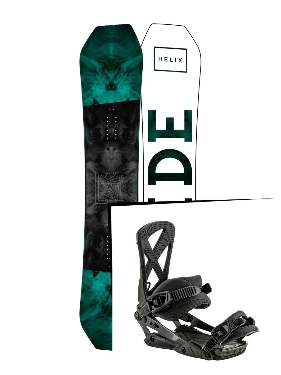 Set: Ride Helix 2017 + Nitro Phantom 2017, midnight - Snowboardset - Bild 1