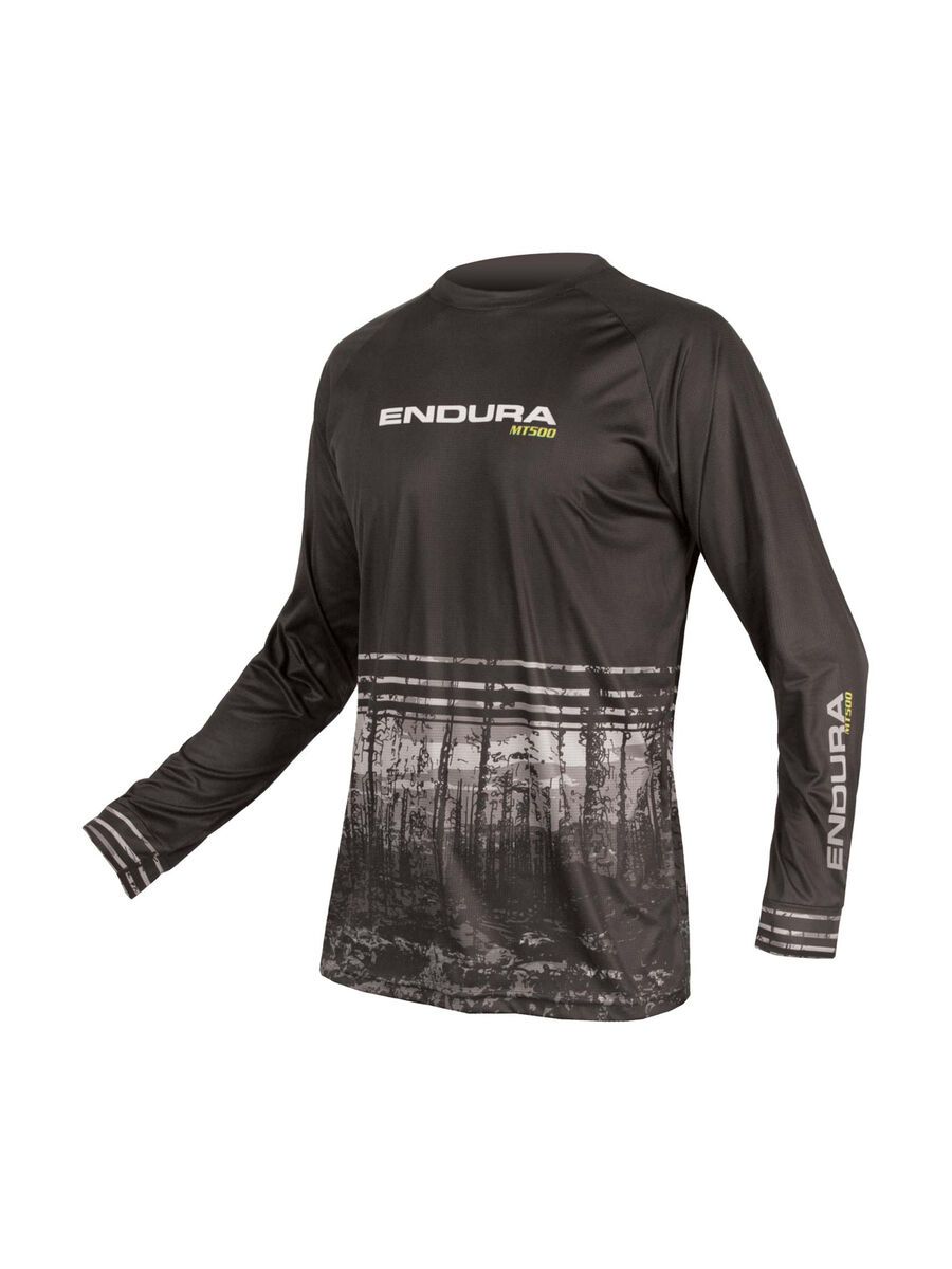 Endura MT500 L/S Print Tee II, schwarz - Bild 1