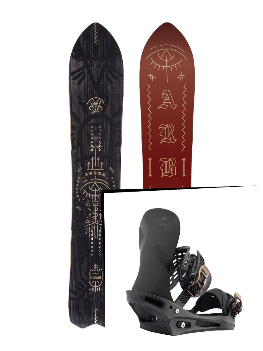 Set: Arbor Shreddy Krueger 2017 + Burton X-Base (1712954S) - Bild 1
