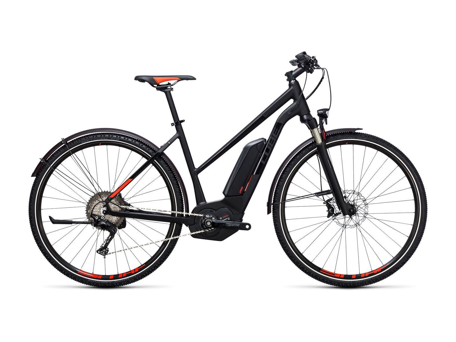 Cube Cross Hybrid SL Allroad 500 Trapeze, black´n´flashred - Bild 1