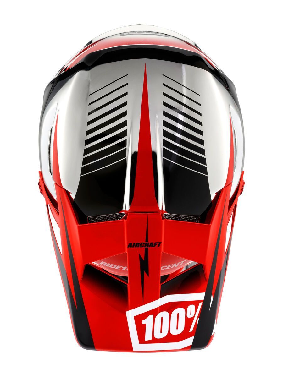 100% Aircraft DH Helmet Chrome Edition, Twinblaze Chrome - Bild 4