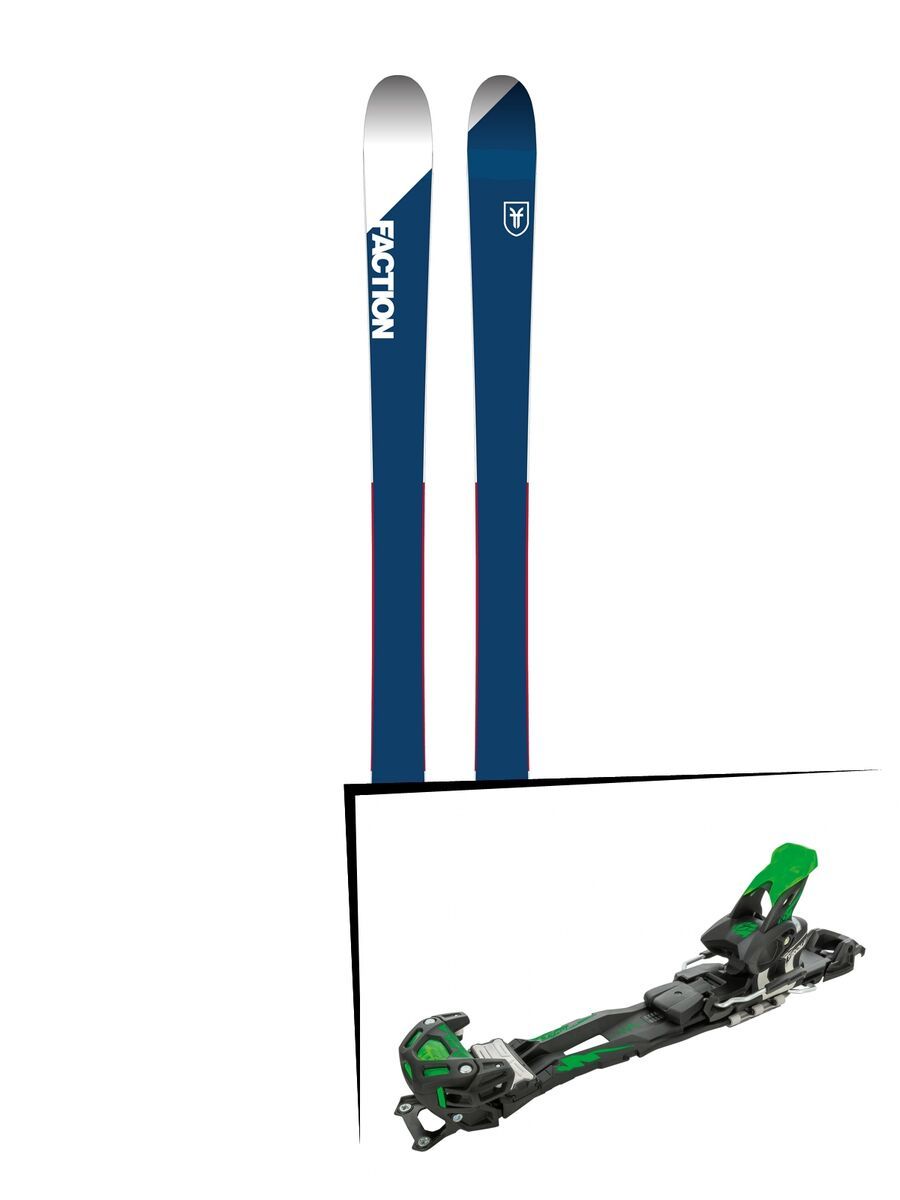 Set: Faction Candide 1.0 2018 + Tyrolia Adrenalin 16 solid black flash green - Bild 1