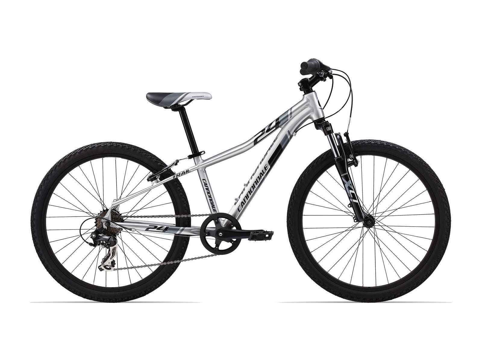 Cannondale Trail , Boys 24Zoll 7Speed, brushed aluminum w/black, gloss - Bild 1