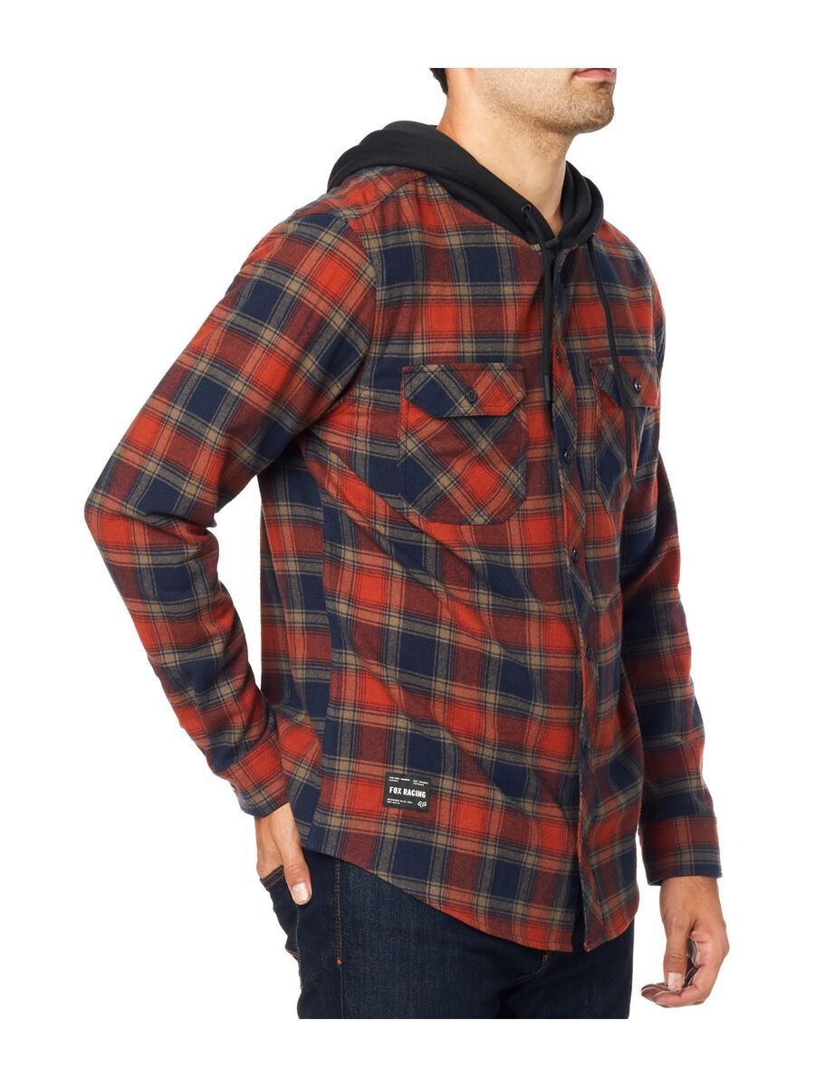 Fox Avalon Hooded Flannel, adobe - Bild 6