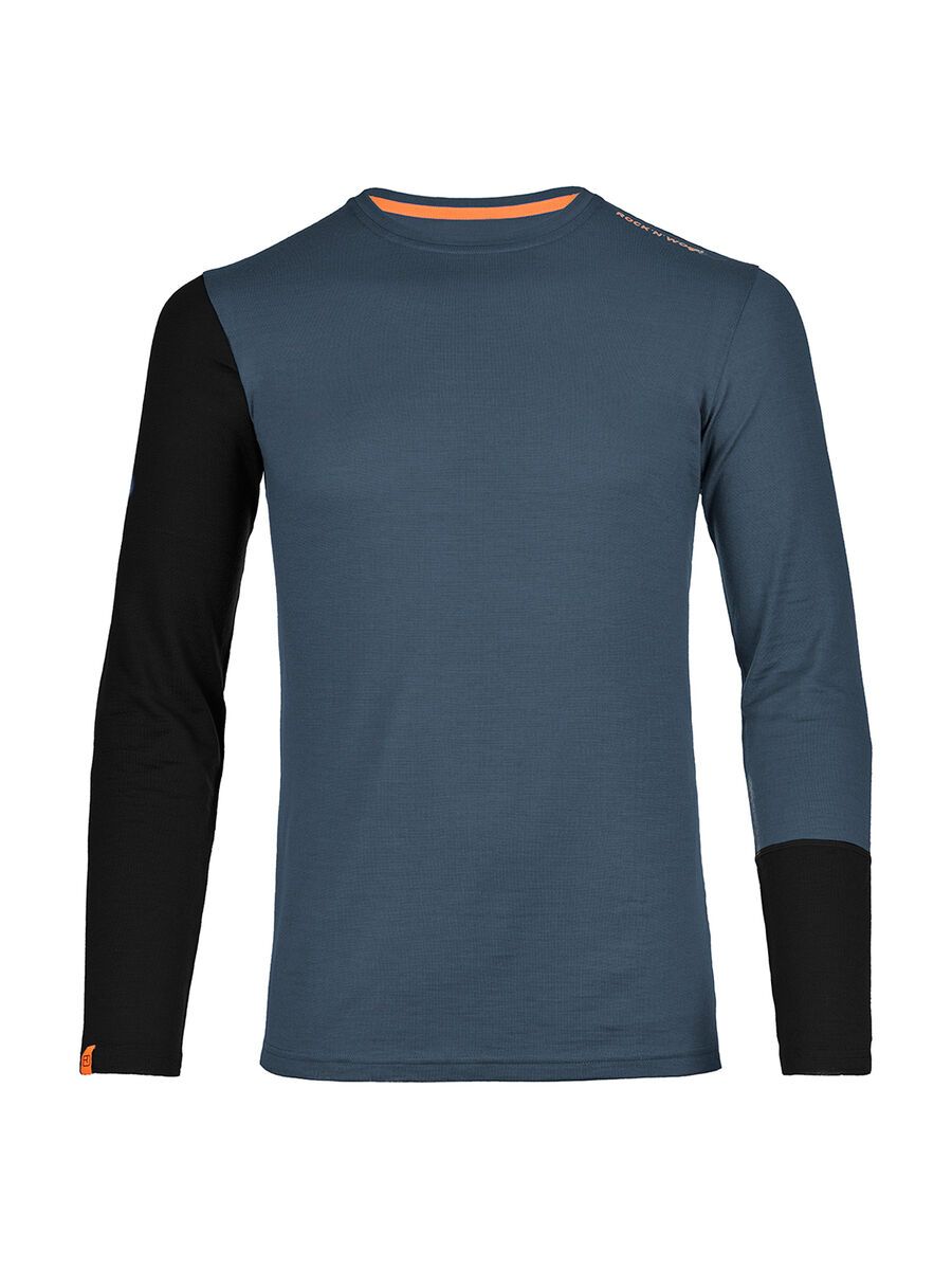 Ortovox Merino 185 Rock 'N' Wool Long Sleeve, night blue - Bild 1