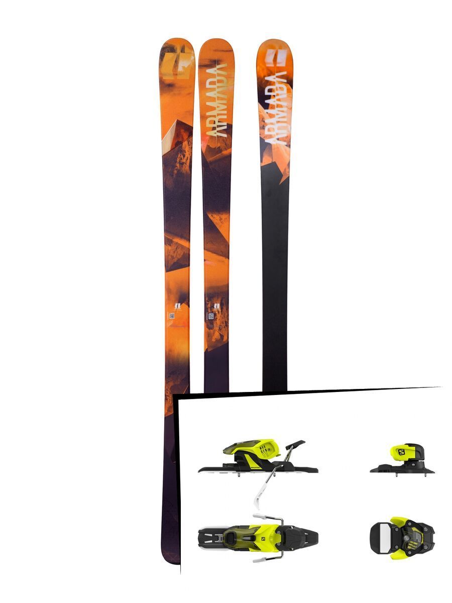 Set: Armada Invictus 85 2018 + Salomon Warden 11 yellow/black - Bild 1