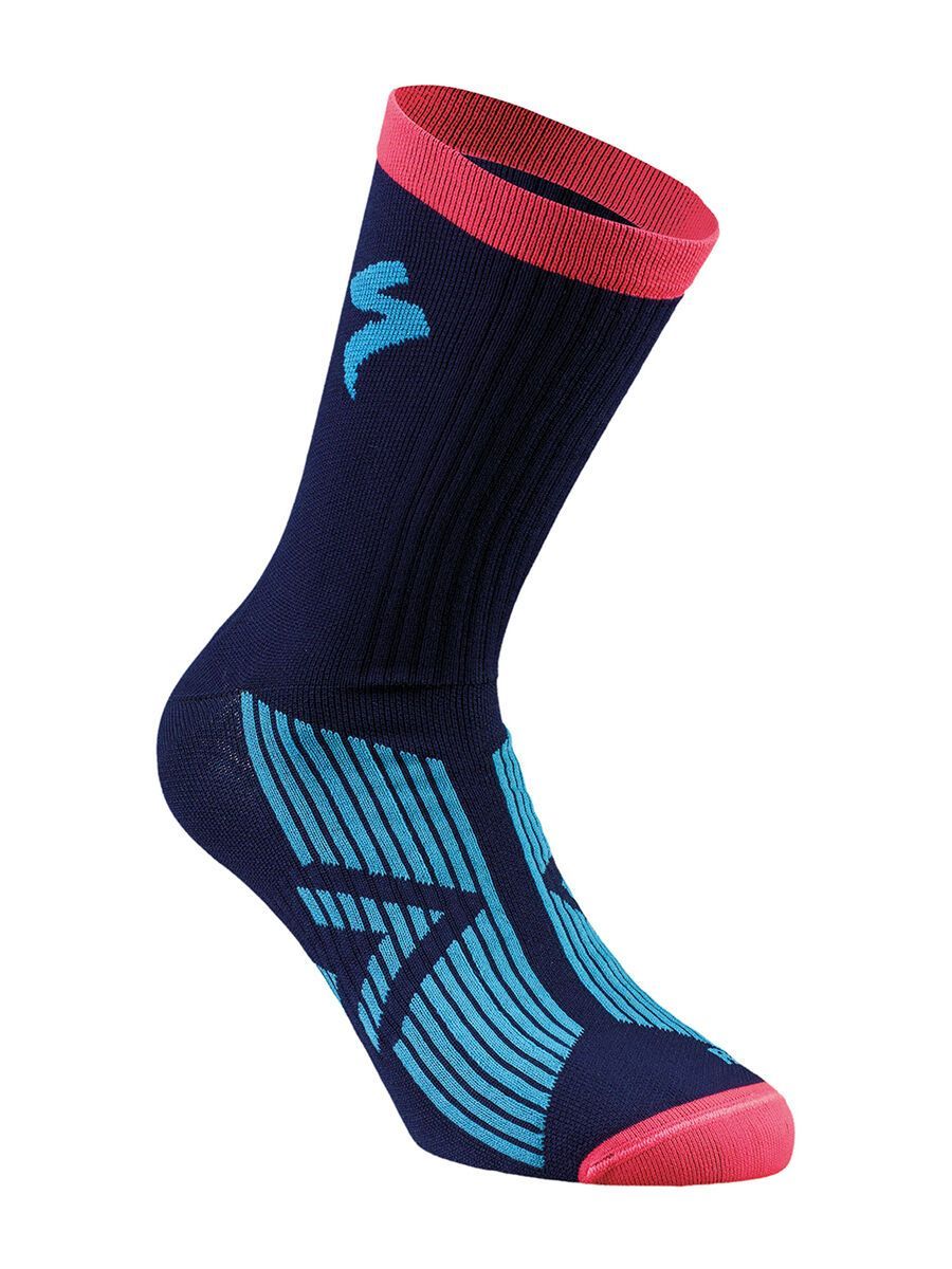 Specialized SL Elite Summer Sock, blue/neon blue/acid red - Bild 1