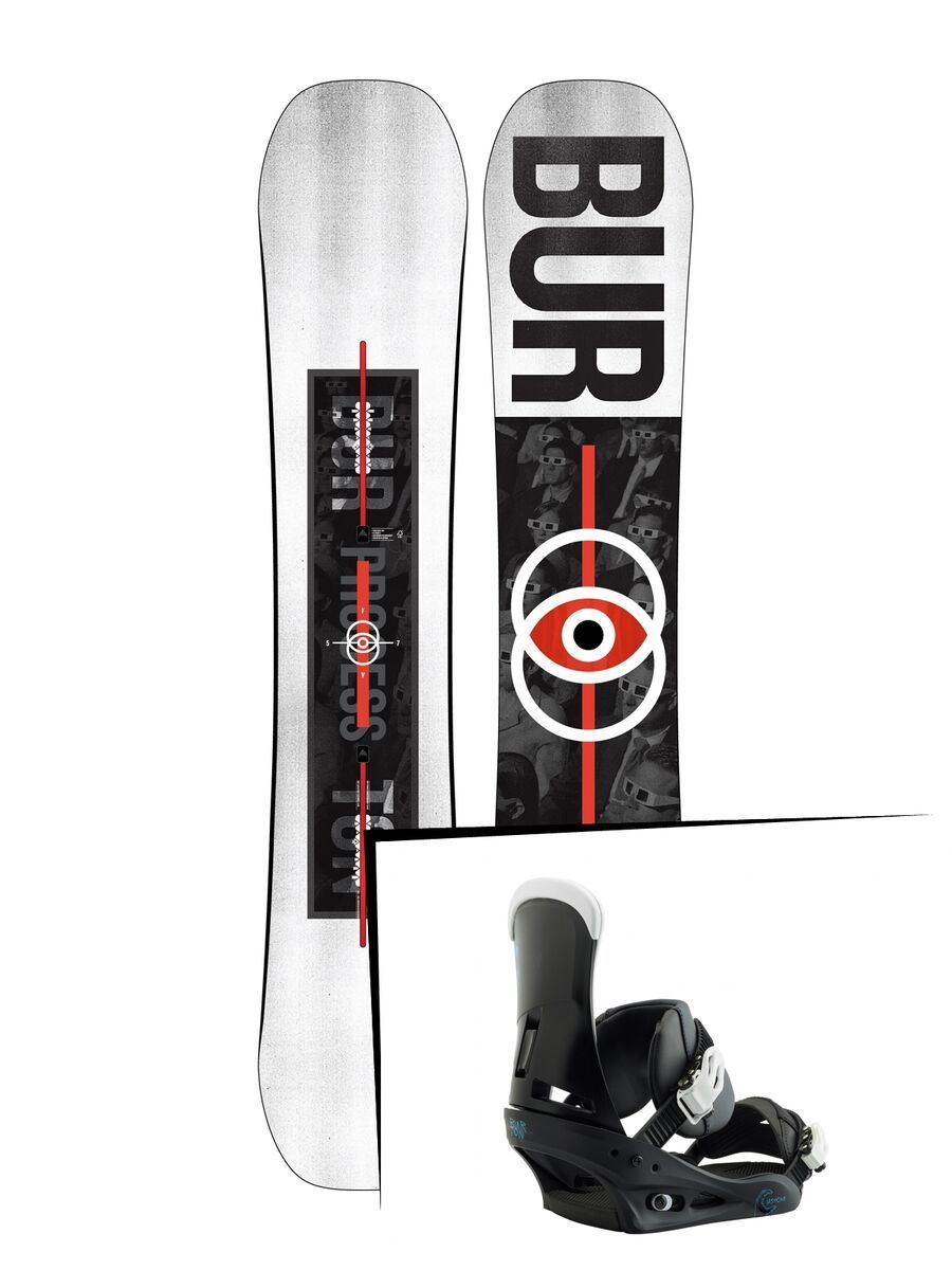 Set: Burton Process Flying V 2019 + Burton Custom black/multi - Bild 1