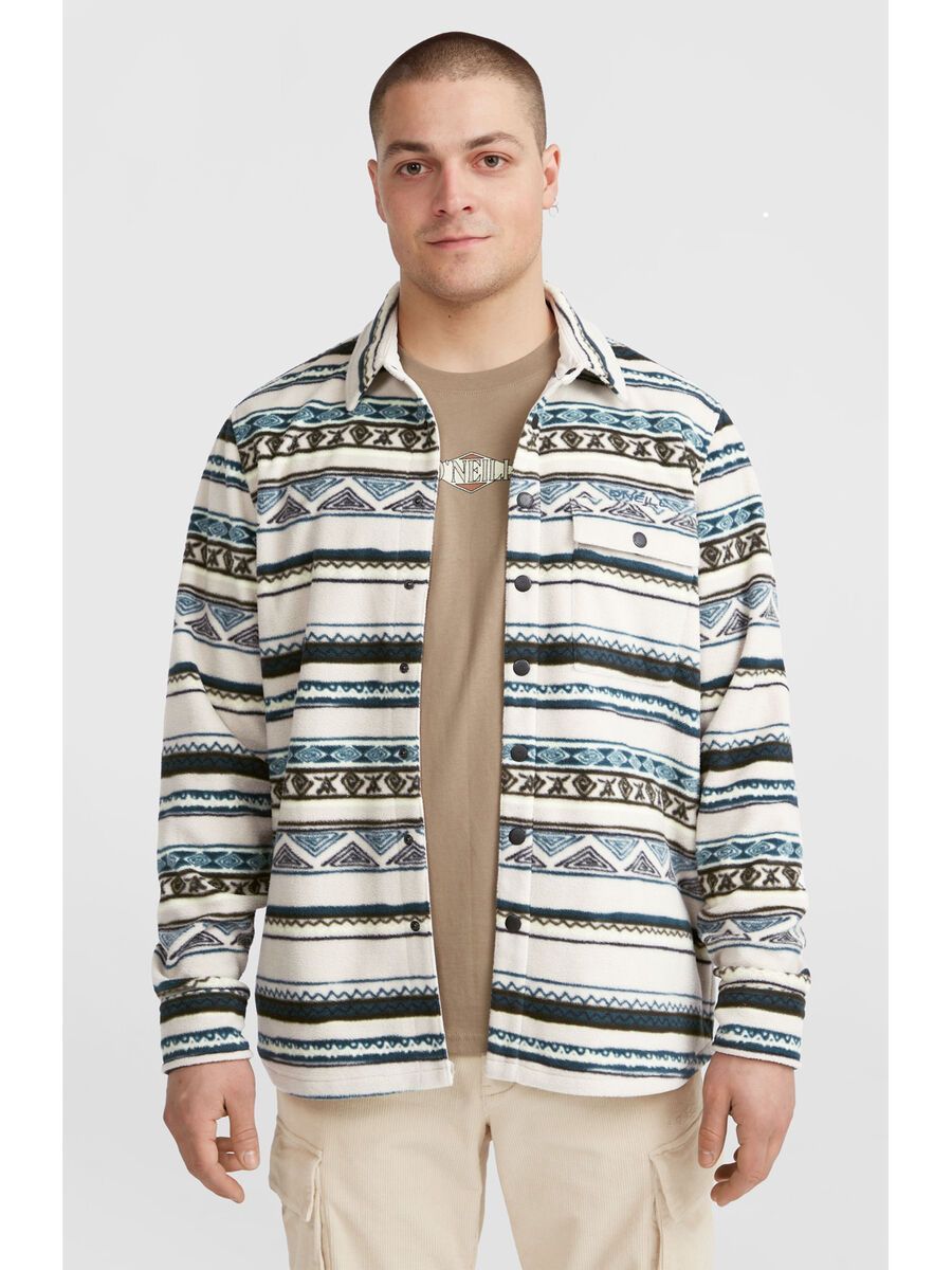 O’Neill Superfleece Shirt, grey ikat stripe - Bild 3