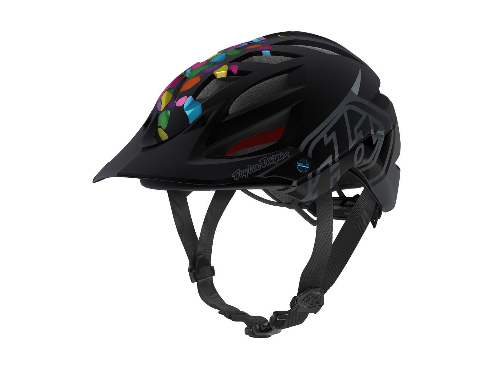TroyLee Designs A1 Jelly Beans Youth Helmet MIPS, black/gray - Bild 1
