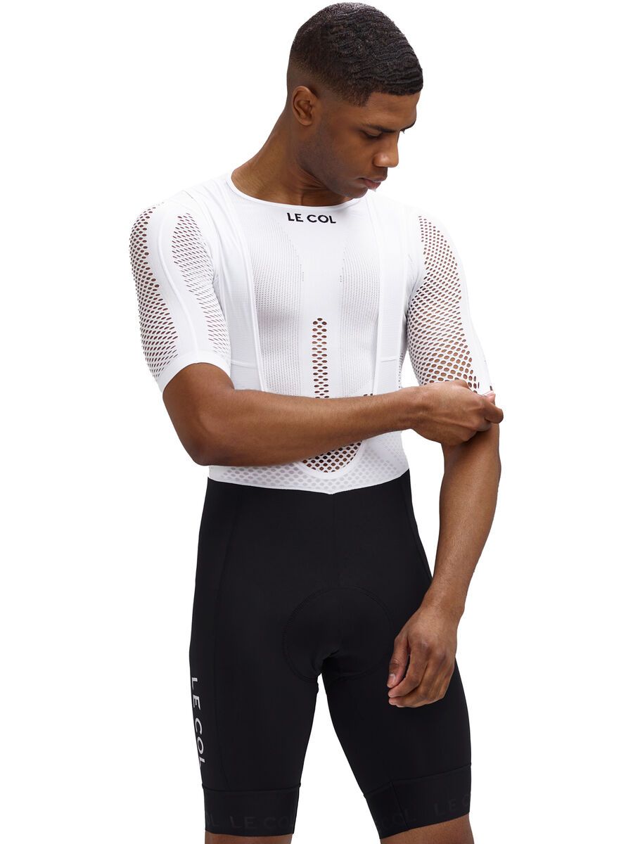 Le Col Unisex Pro Mesh Short Sleeve Base Layer, white - Bild 4