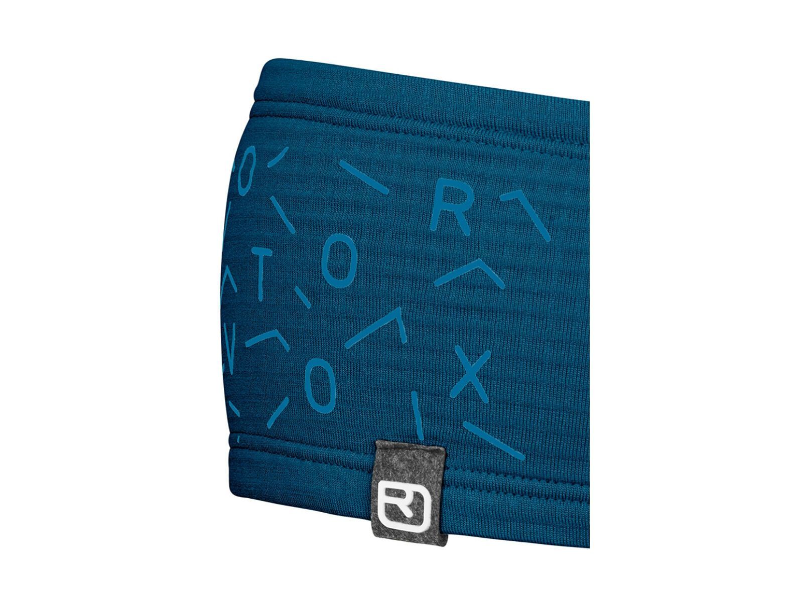 Ortovox Merino Fleece Light Grid Headband, petrol blue - Bild 3