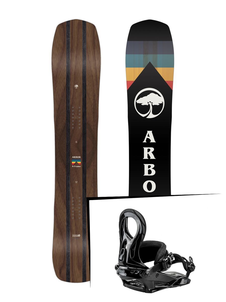 Set: Arbor A-Frame 2019 + Nitro Lynx black chrome - Bild 1