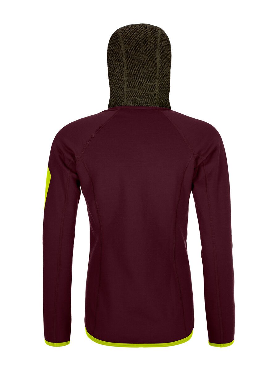Ortovox Merino Fleece Plus Classic Knit Hoody W, dark wine - Bild 2